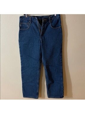 Carhartt Men's Straight Jeans in Deep Blue Denim